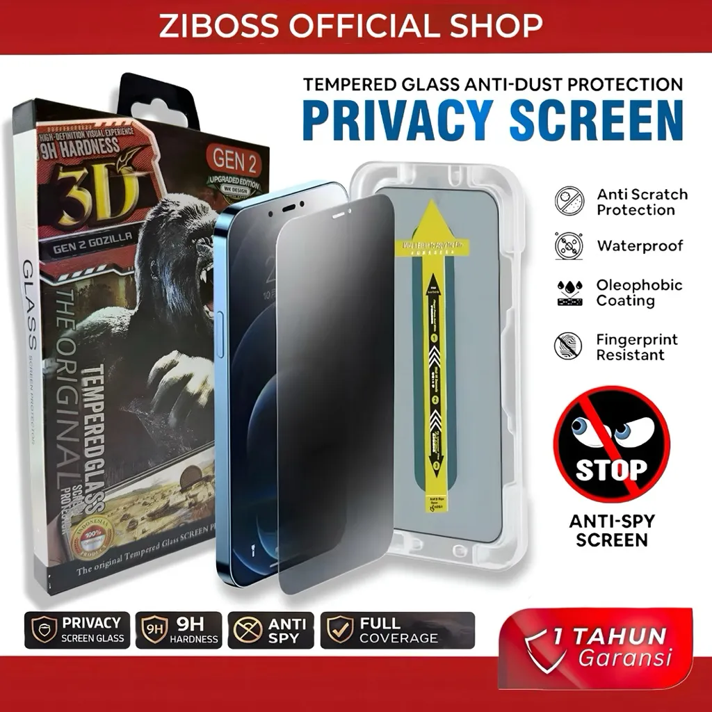 ANTI SPY PRIVACY & CLEAR GLOSSY - Auto Align Tech KING MAGIC Glass Tempered Glass Screen Protector Anti Gores For IP 7 7+ 8 8+ PLUS SE 2 2020 X XS XR XS MAX 11 12 13 14 15 16 17 PRO MAX PLUS AIR