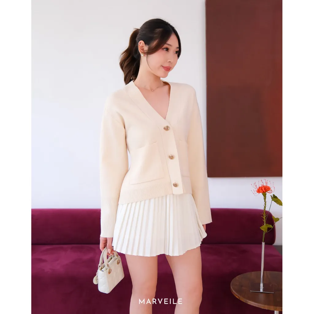 [ Marveile ] Kiko Knitted Top / Korean Cardigan Rajut Wanita