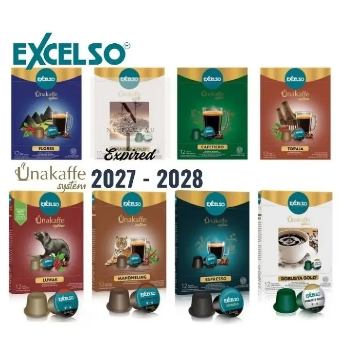 EXCELSO CAPSULE UNAKAFFE kopi kapsul excelso unakaffe ALL VARIAN 12pods
