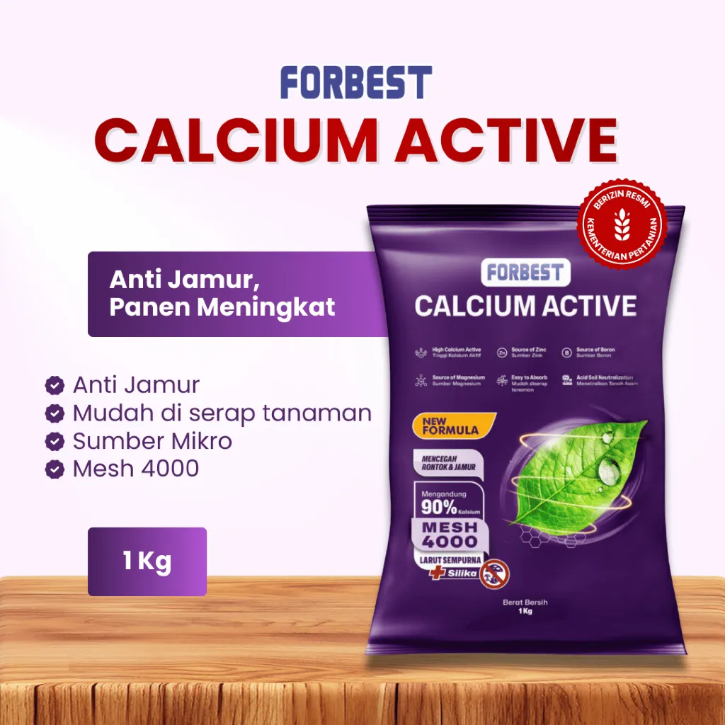 [TERLARIS] Pupuk Forbest New Calcium Active - Zink Boron Magnesium Silika - Anti Rontok Buah &  Bunga - Anti Jamur - Anti Busuk Buah - Pelebat & Penambah Bobot Buah - Pupuk untuk Durian, Padi, Sawit, Cabe, Tomat, Bawang