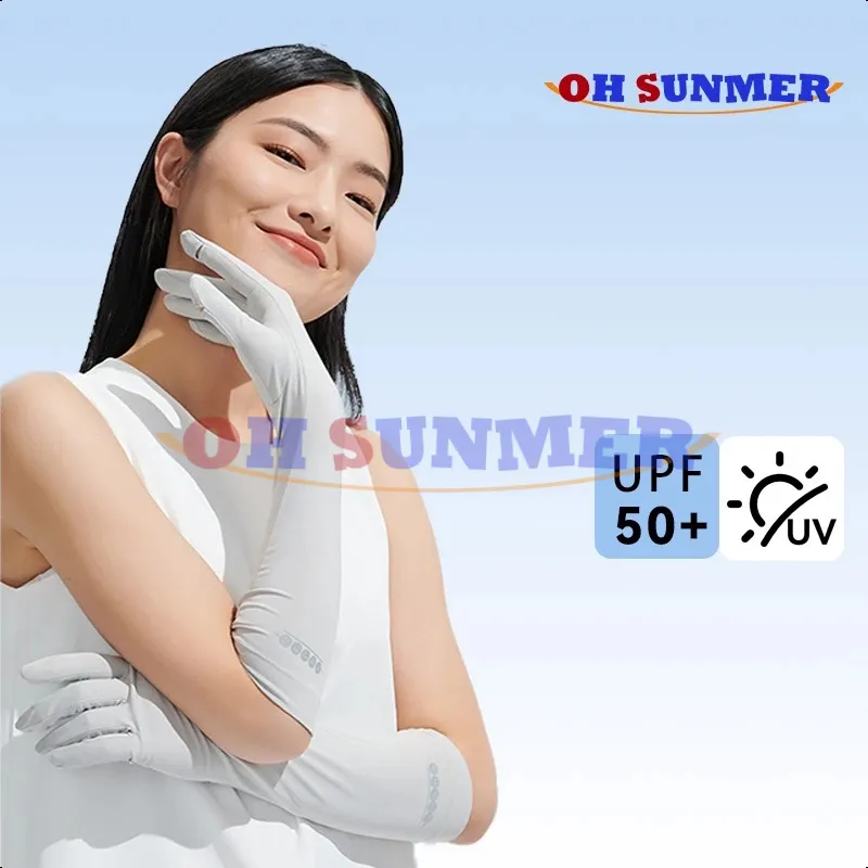 OH SUNMER Sarung Tangan Wanita Sarung Tangan Anti Uv Sarung Tangan Motor  Sarung Tangan Panjang 38CM