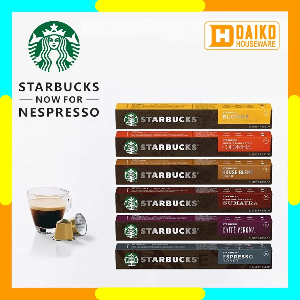Starbucks Nespresso Capsule Coffee Pack - Kopi Kapsul Starbucks All Varian Rasa Original Nestle