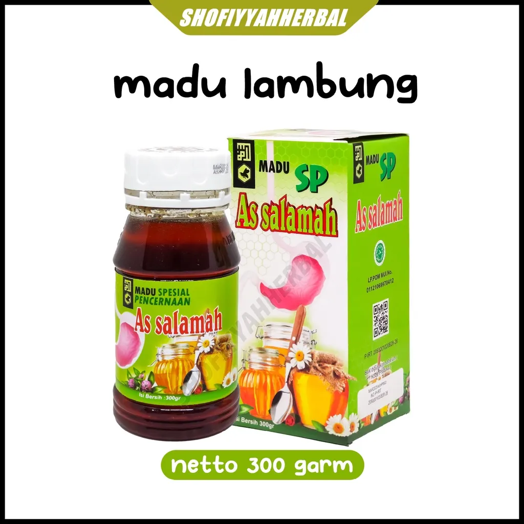 Madu Assalamah pencernaan 300 Gram solusi lambung sehat atasi maag kronis GERD begah NYERI ULU HATI