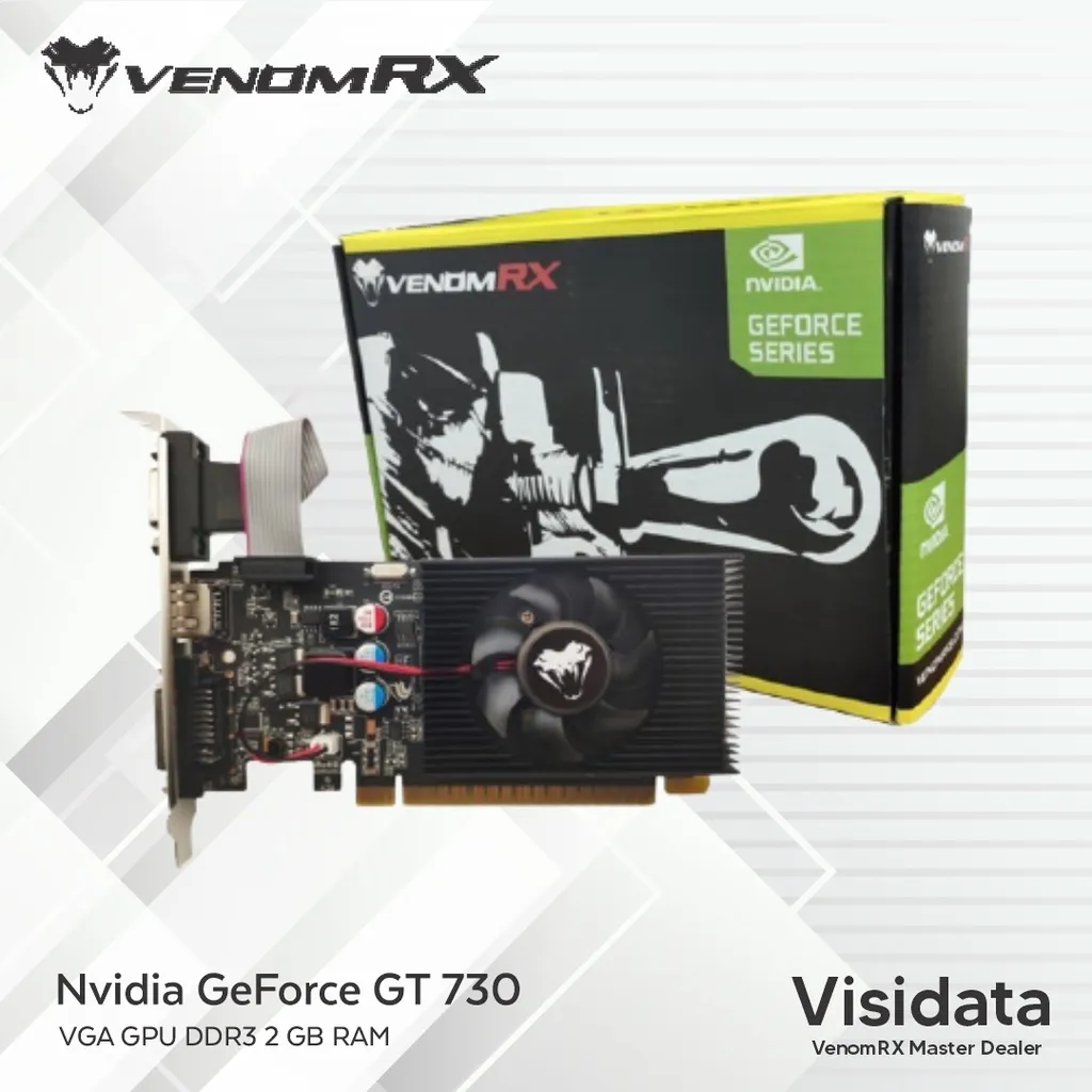 VenomRX VGA GPU Dekstop Nvidia GeForce GT730 DDR3 2GB RAM - Garansi Resmi
