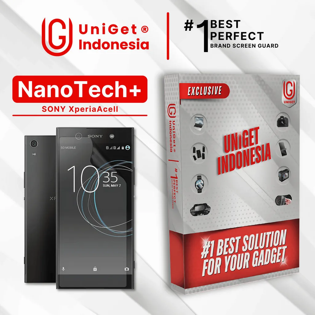UniGet EPU BIO GENESIS Hydrogel for Sony Xperia Ace II / Screen Guard (Nanotech+ 100% Recycle) Premium Hidrogel Anti-Scratch Protector Tempered Gorilla Glass 5 6 7 Anti Gores Full Cover Smart Phone Watch Handphone Gadget Tab Laptop Kamera