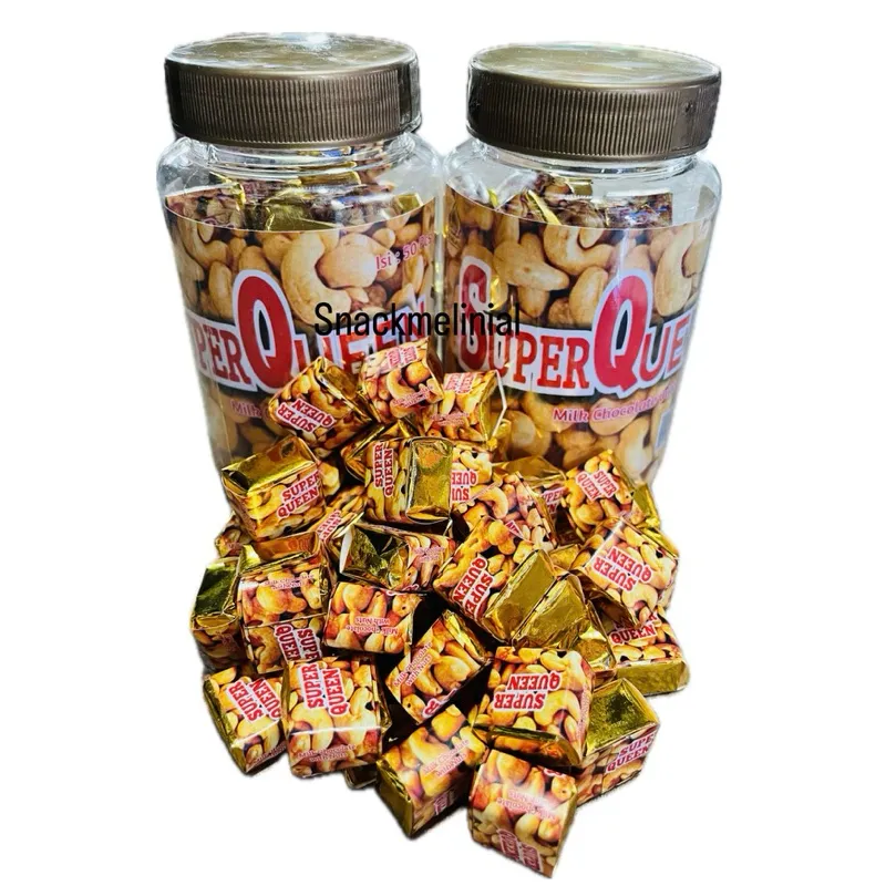 super queen cube milk chocolate with nuts