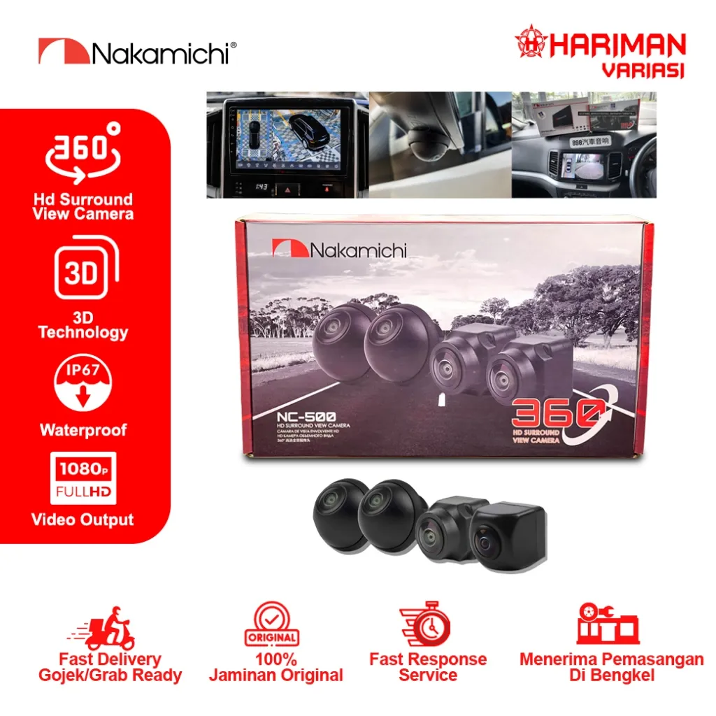 Kamera 360 Mobil Nakamichi Nc-501 / Camera 360 Nakamichi 1080P
