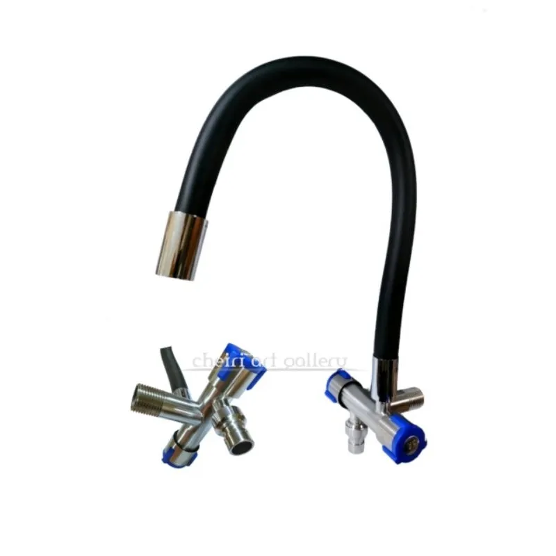 Keran Angsa Double mesin cuci /Kran Angsa dapur cabang Fleksibel Tembok saluran Cabang mesin cuci selang Air/ Kran Air Cabang Angsa Fleksibel