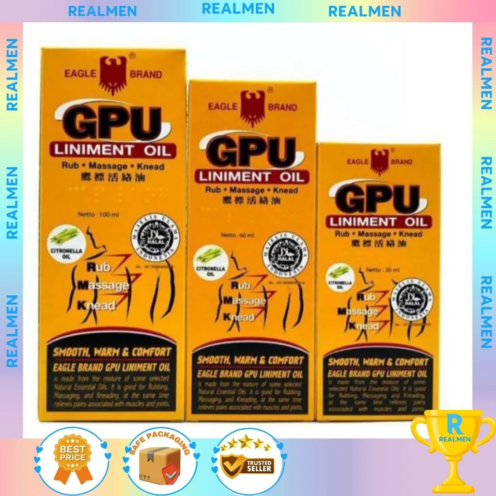 Minyak Urut GPU Cap Lang Sereh 30ml 60ml | Minyak Gosok Pijat Pegal Linu Hangat CAPLANG