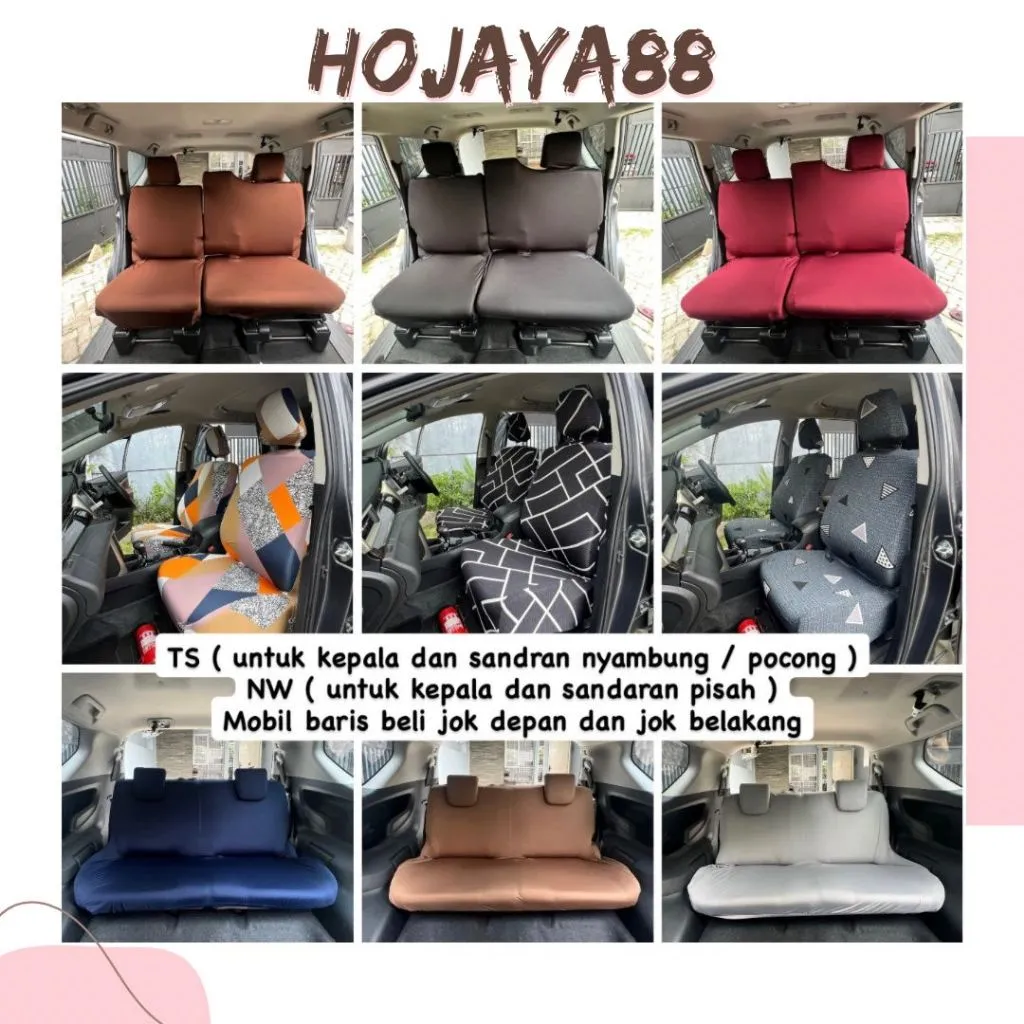 Sarung Jok Mobil Cover Jok Mobil Bahan Polyester Elastis Cocok untuk Semua Jenis Jok Mobil Mudah Dipasang