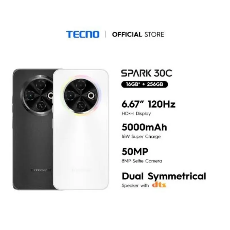 Tecno Spark 30C 6/128Gb Garansi Resmi