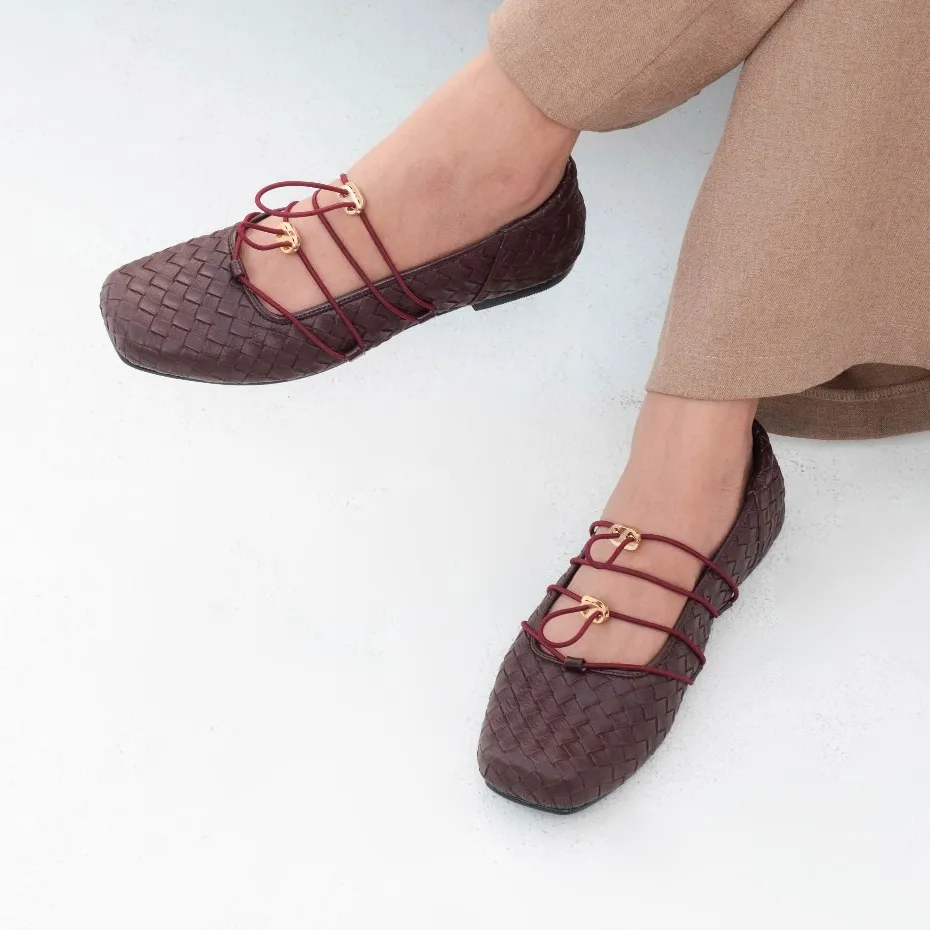 CEKHAS - Viola Wood Flat Shoes REVERIE Collection
