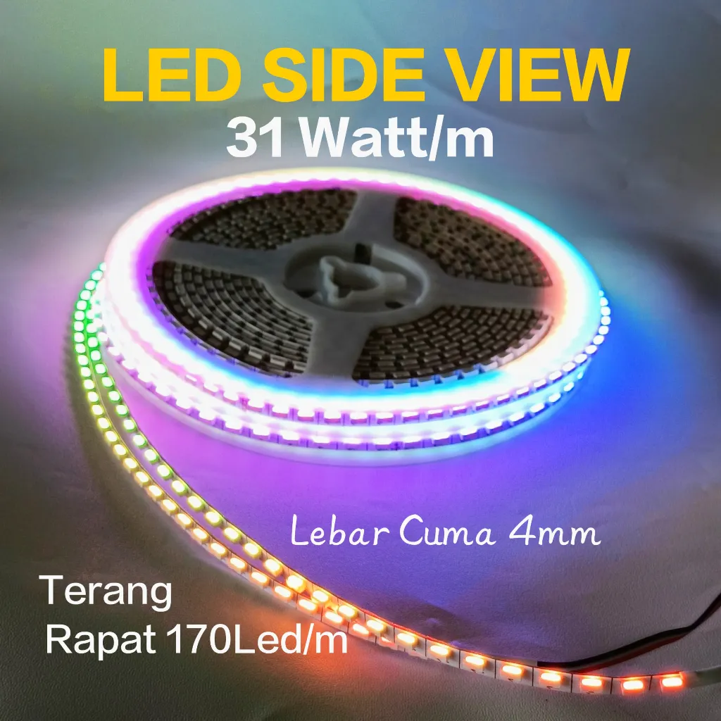 Bledauto Led Side View Strip RGB WS2812b 170 LED/m Smart