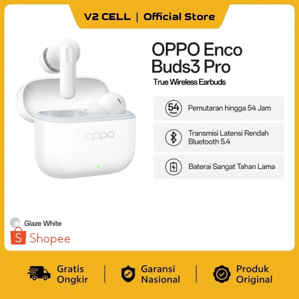 OPPO ENCO Buds 3 PRO- ORIGINAL RESMI