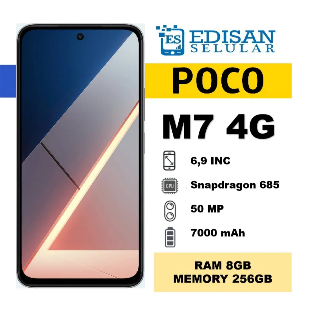 POCO M7 4G (8/256GB) GARANSI RESMI