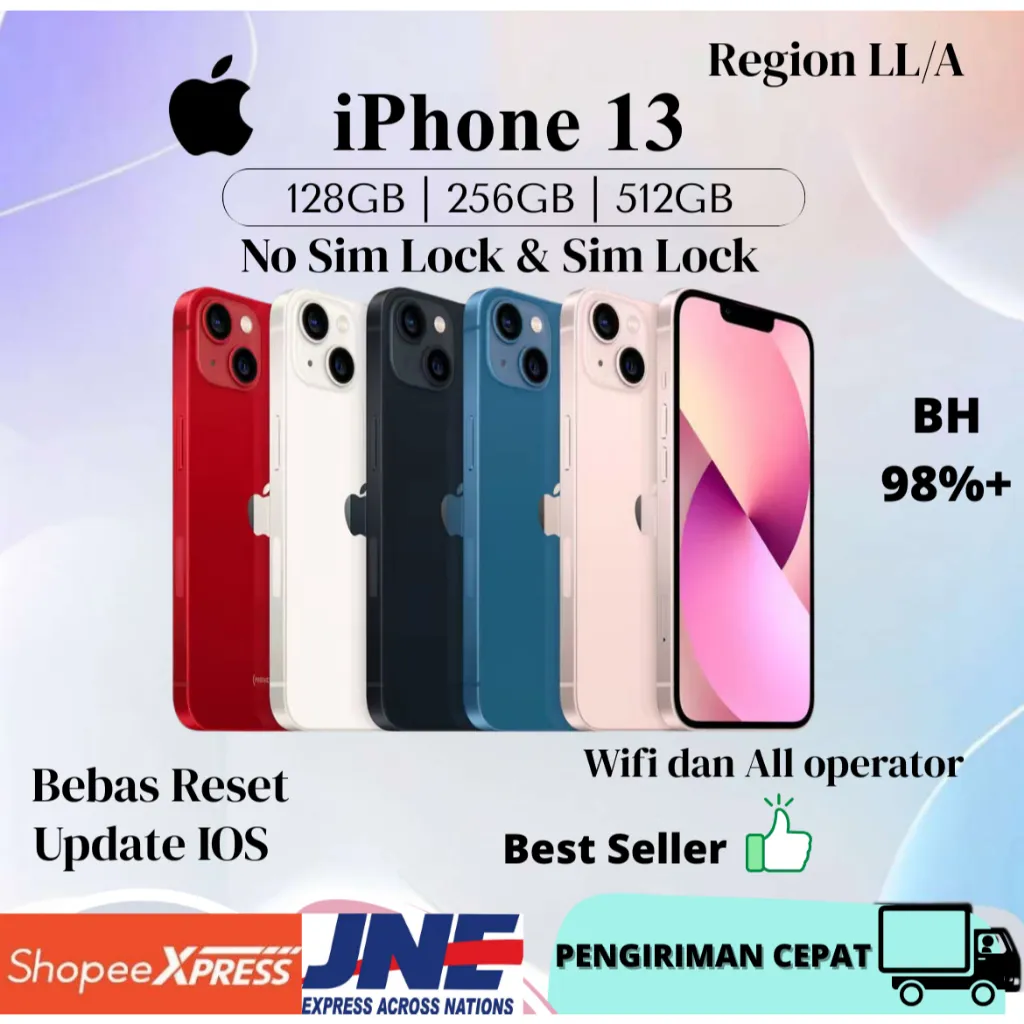 iPhone 13 256GB/128GB Fullset Second Hand Bergaransi Terpercaya