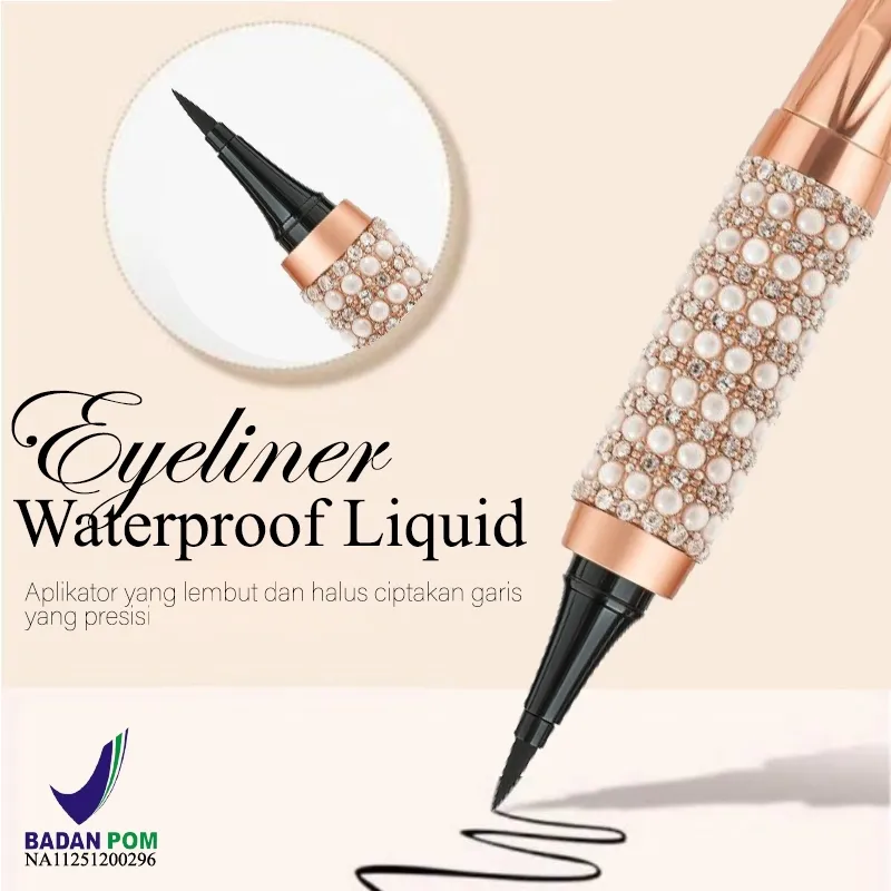 YZS Eyeliner Waterproof Liquid – Tahan Air, Halus & Presisi, Cocok untuk Makeup Natural dan Bold Look