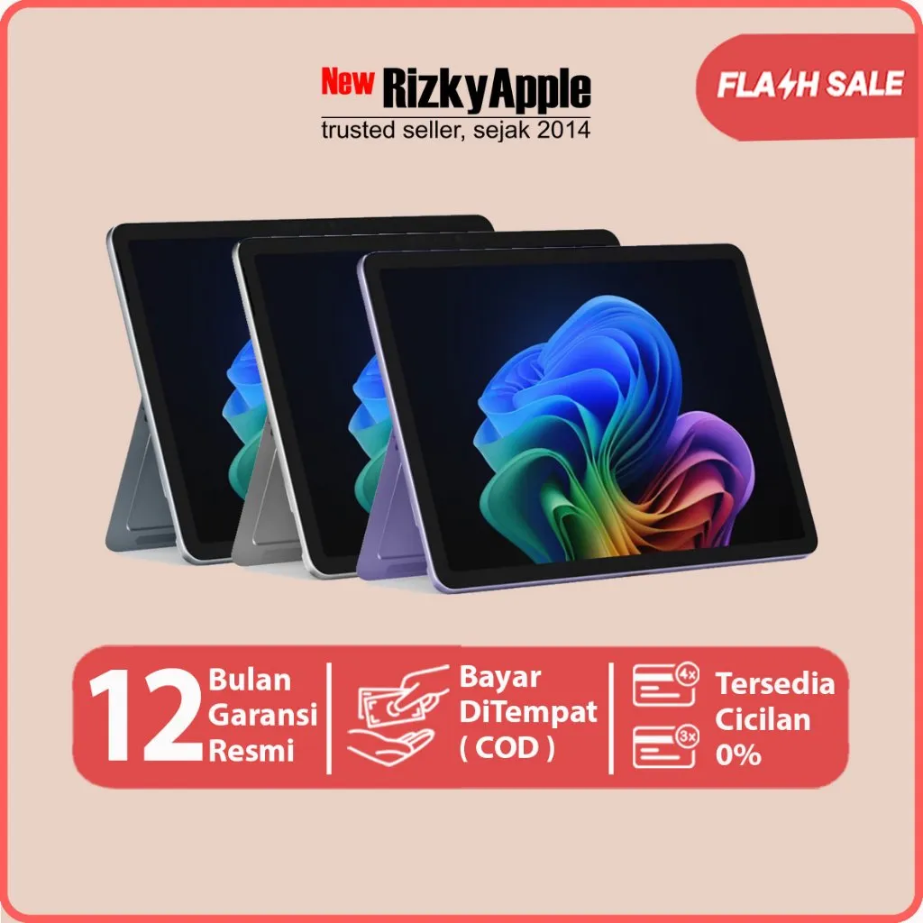 Microsoft Surface Pro 12 X Plus Copilot+Tablet PC 12-inch 256GB 512GB 1TB Garansi 1 Tahun