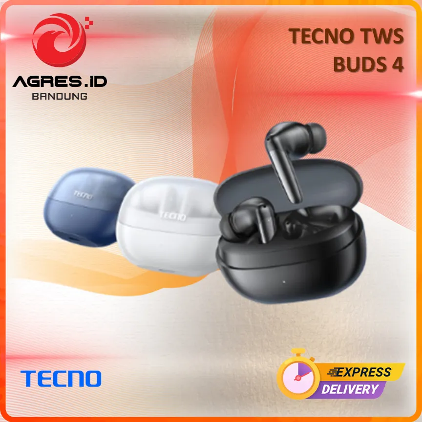 TECNO TWS BUDS 4 GARANSI RESMI INDONESIA