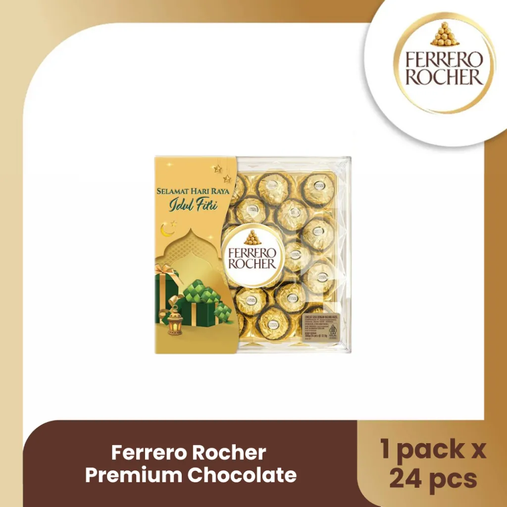 Ferrero Rocher Premium Chocolate Isi 24pcs