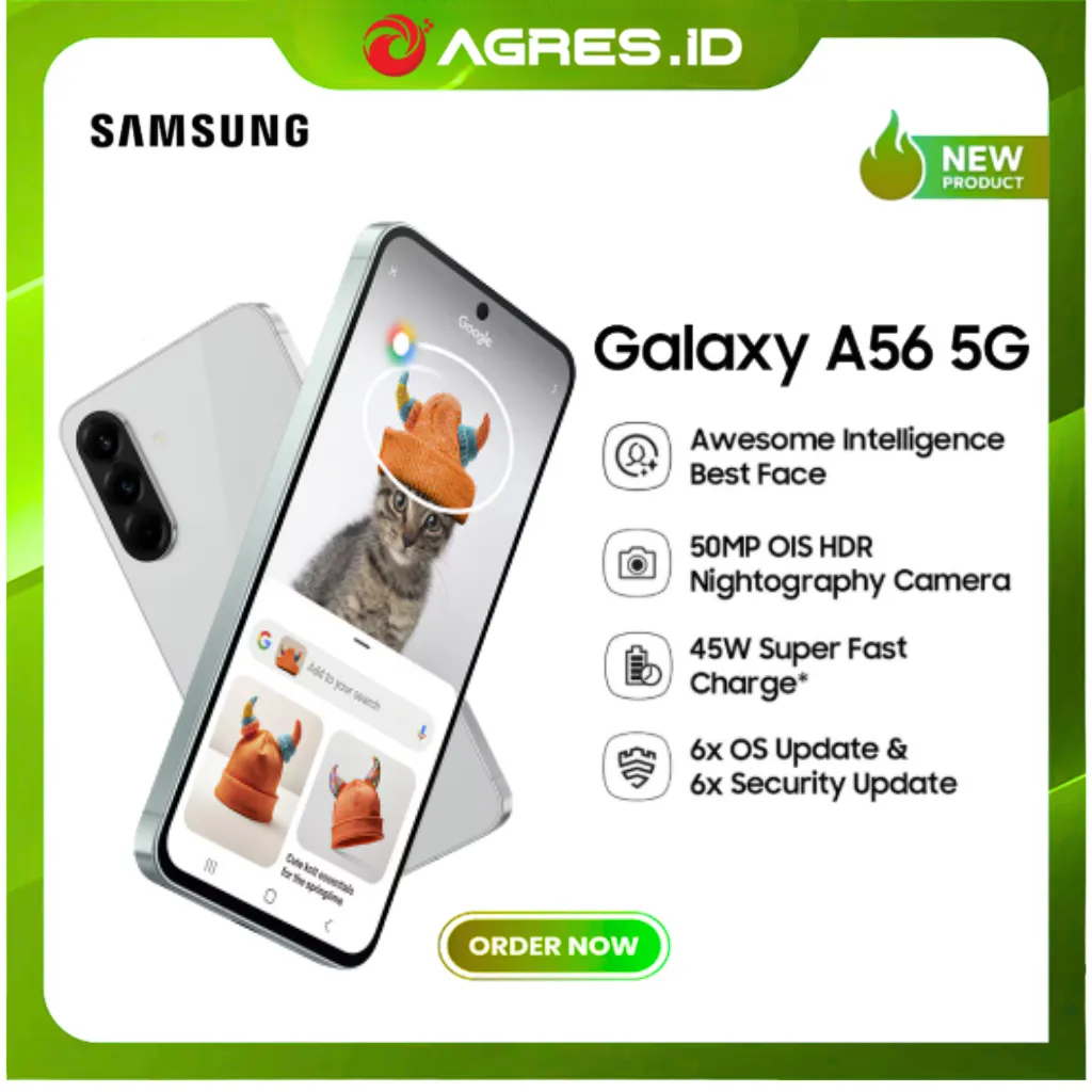 SAMSUNG GALAXY A56 5G 12GB 256GB - Exynos 1580 - 5000 mAh - Super AMOLED 120Hz