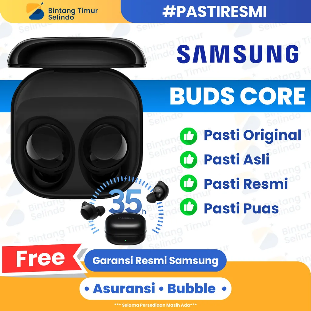 Samsung Galaxy Buds Core - Bluetooth Earbuds, Active Noise Cancelling | Garansi Resmi