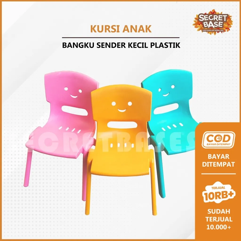 KURSI ANAK - Bangku Sender Kecil Plastik / Kursi Pendek Belajar Playgroup