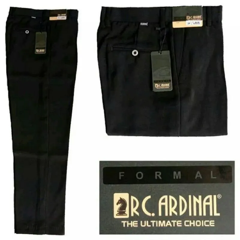 Celana Pria Formal Panjang Cardinal By Samclass Hitam SIZE 27-44 Bahan Premium Berkualitas - CDL