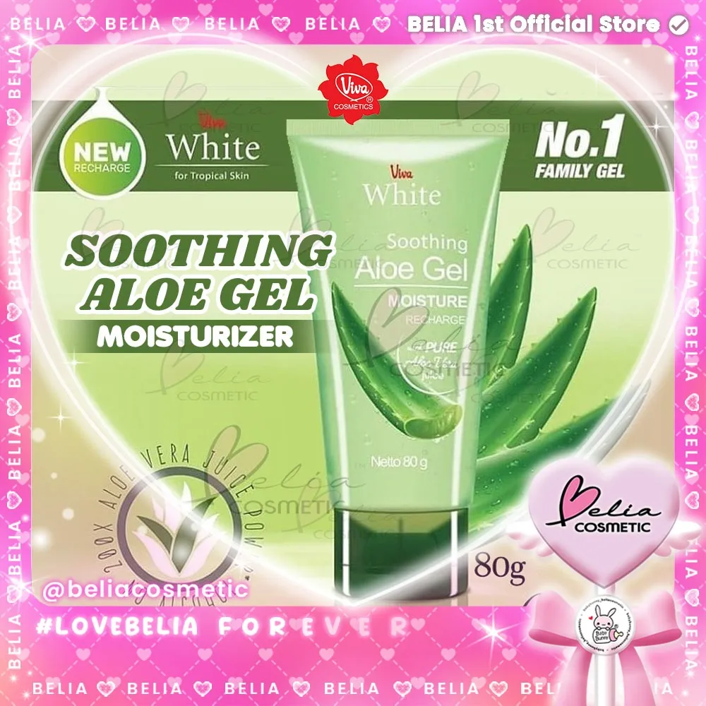 ❤ BELIA ❤ VIVA Soothing Aloe Gel Moisture 80g | gel lidah buaya aloevera HALAL