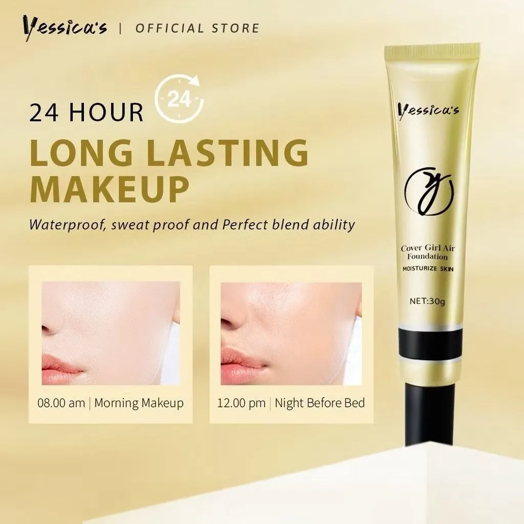 YESSICA Waterproof Foundation Cover Girl Air Moisturize skin 30gr BPOM