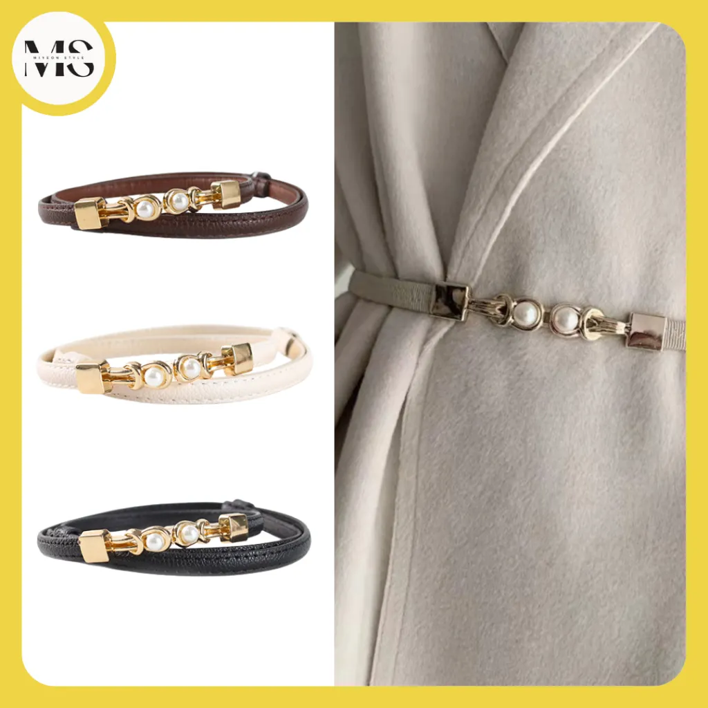 *Miyeon* 668 Ikat Pinggang Wanita Gesper Kulit Cantik Kecil Casual Belt Korea Simple Sabuk Fashion