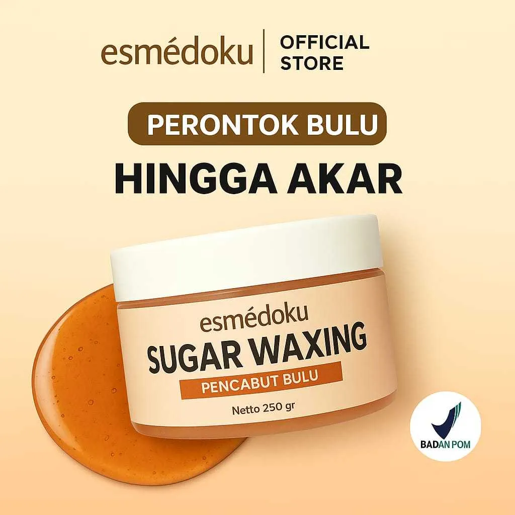Esmedoku Sugar Waxing Ketiak miss v Penghilang Bulu kaki perontok bulu kumis jenggot  BPOM