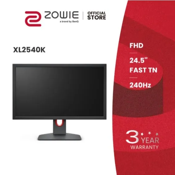 BenQ Zowie XL2540K TN 240Hz 24.5" Gaming Monitor For Esports