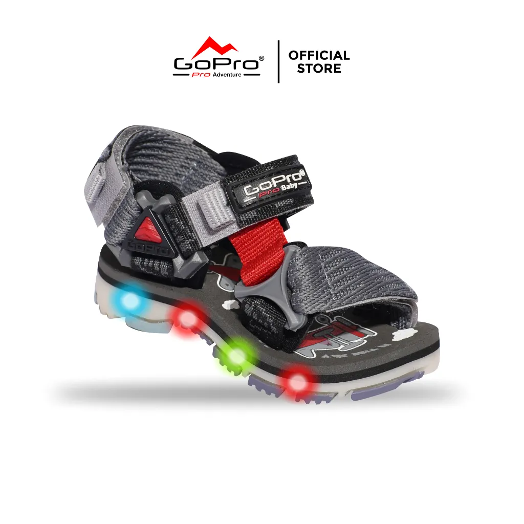 GoPro Adventure Evo LM PW - Sandal Gunung Lampu LED Baby Ringan & Aman | Size 19-23