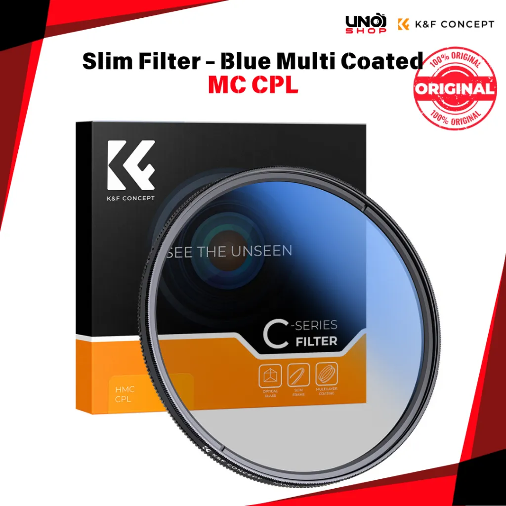 K&F Concept MC CPL Filter Lensa Blue Coating KNF Multi Coated