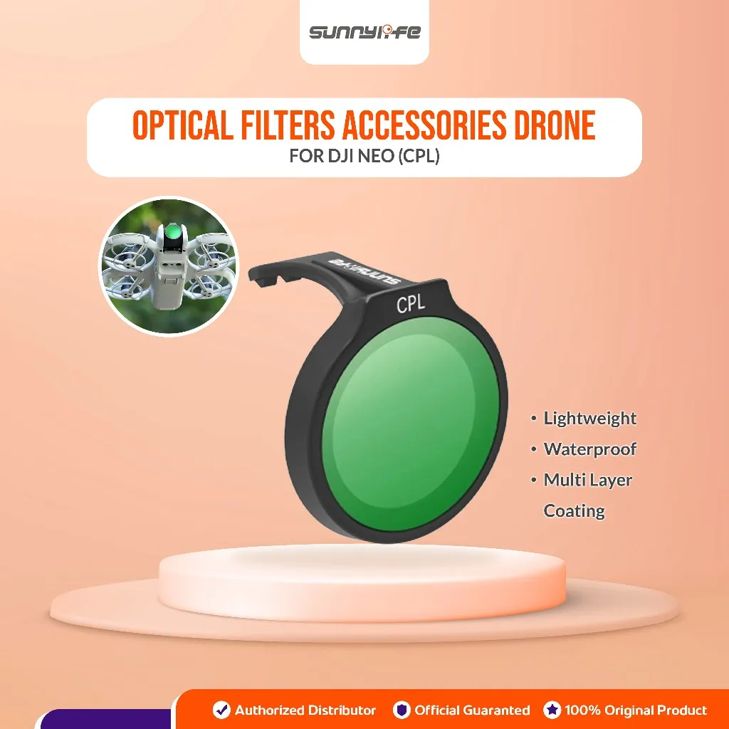 SUNNYLIFE CPL Circular Polarizer Filters For DJI Neo 1 Optical Filter Lensa Camera Drone Kamera Acc Aksesoris Accessories