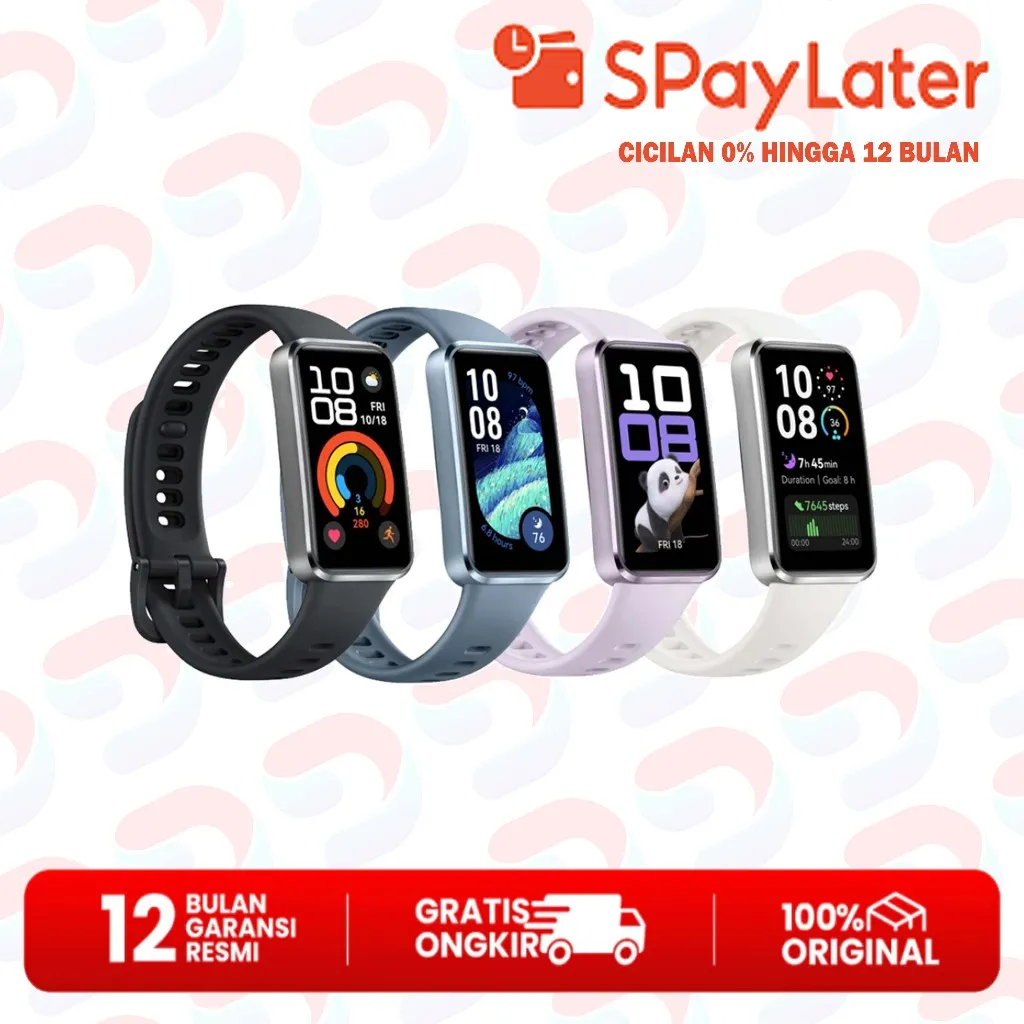 Huawei Band 10 Smartband Smart Watch Pedometer Heart Rate SpO2 Monitor Smartband Garansi Resmi