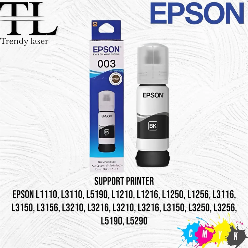 TINTA EPSON 003 BLACK ISI 65ml PRINTER (L3210, L3216, L3250, L3256)