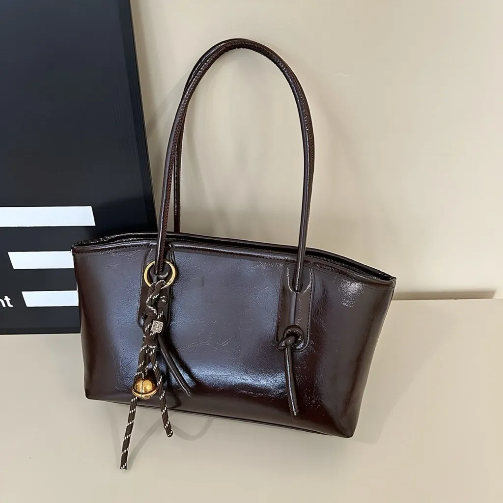 Shoulder Tote Bag Wanita kulit PU tebal stylish terbaru kekinian