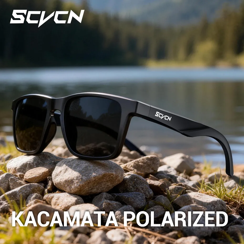 SCVCN S235 Kacamata Hitam Bersepeda Pria Polarized Memancing Motor Wanita UV400 Sepeda Kacamata