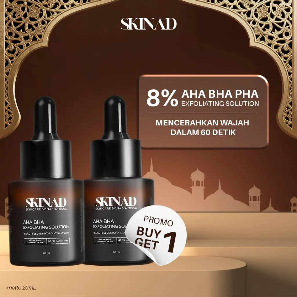 SKINAD BY 1 GET 1 Serum Mencerahkan Wajah Aha Bha Pha Exfoliasi Wajah Membantu Mencerahkan dan Dark Spot Isi 20Ml