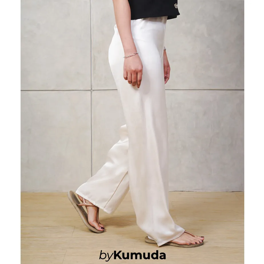 Satin Silk Pants by Kumuda