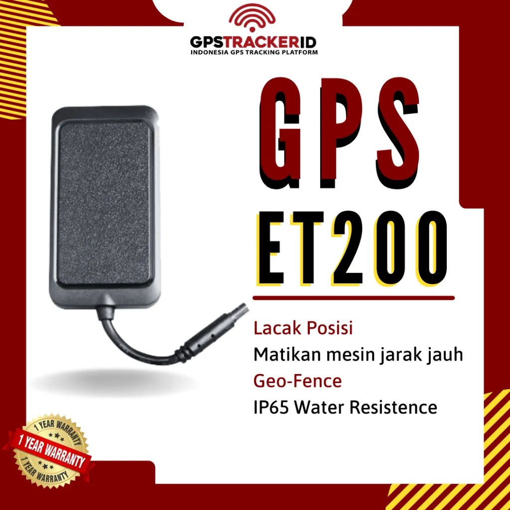 GPS Tracker ET200 Concox Pelacak Mobil Motor Anti Maling Original Bergaransi
