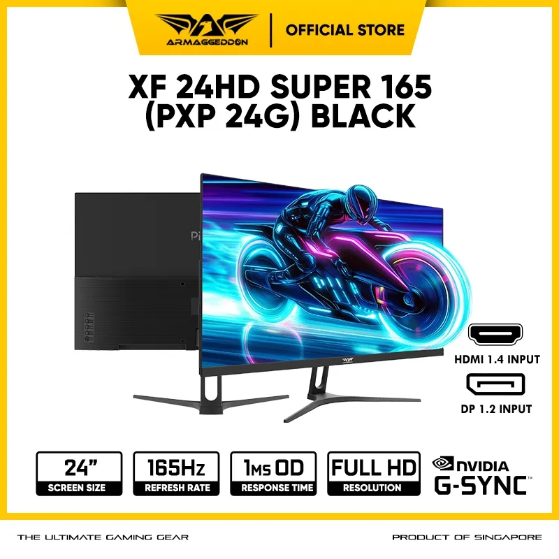 Armaggeddon 24" 165Hz IPS Built In Speaker Nvidia G-SYNC Frameless Gaming Monitor | Garansi 3 Tahun