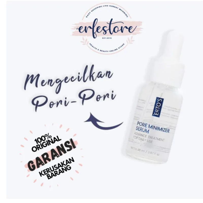 ERTOS PORE MINIMIZER SERUM PENGECIL PORI ASLI BPOM