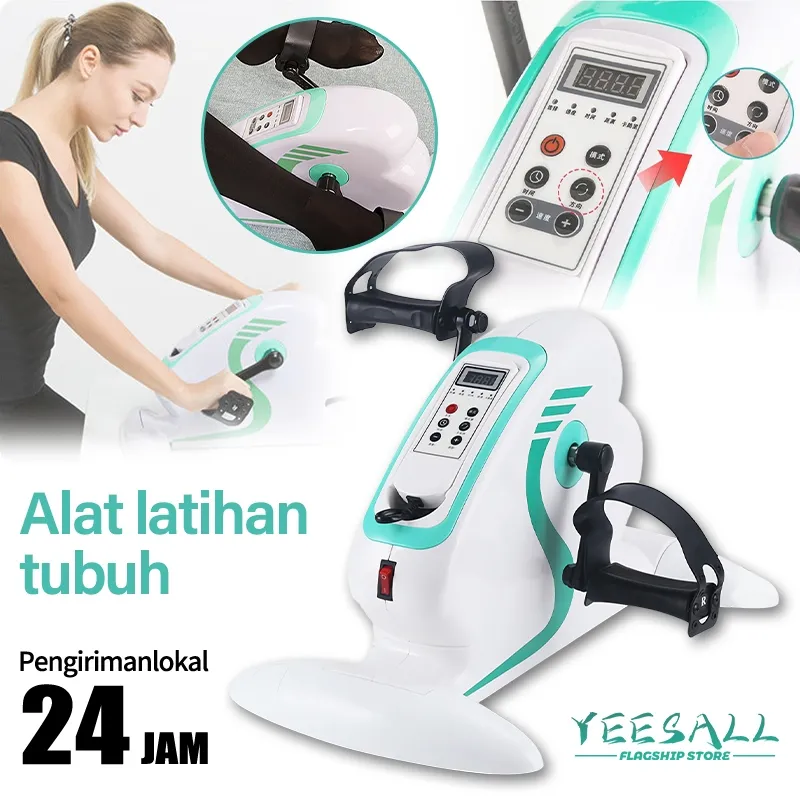 NEW Alat Latihan Listrik/Sepeda Statis Terapi Kaki Dan Tangan / Sepeda terapi Alat Terapi Stroke Manula Fisioterapi Kaki