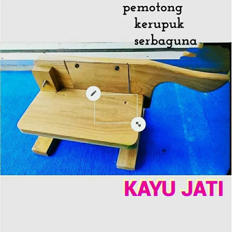 ALAT PEMOTONG KERUPUK pemotong kripik pengiris keripik kayu jati