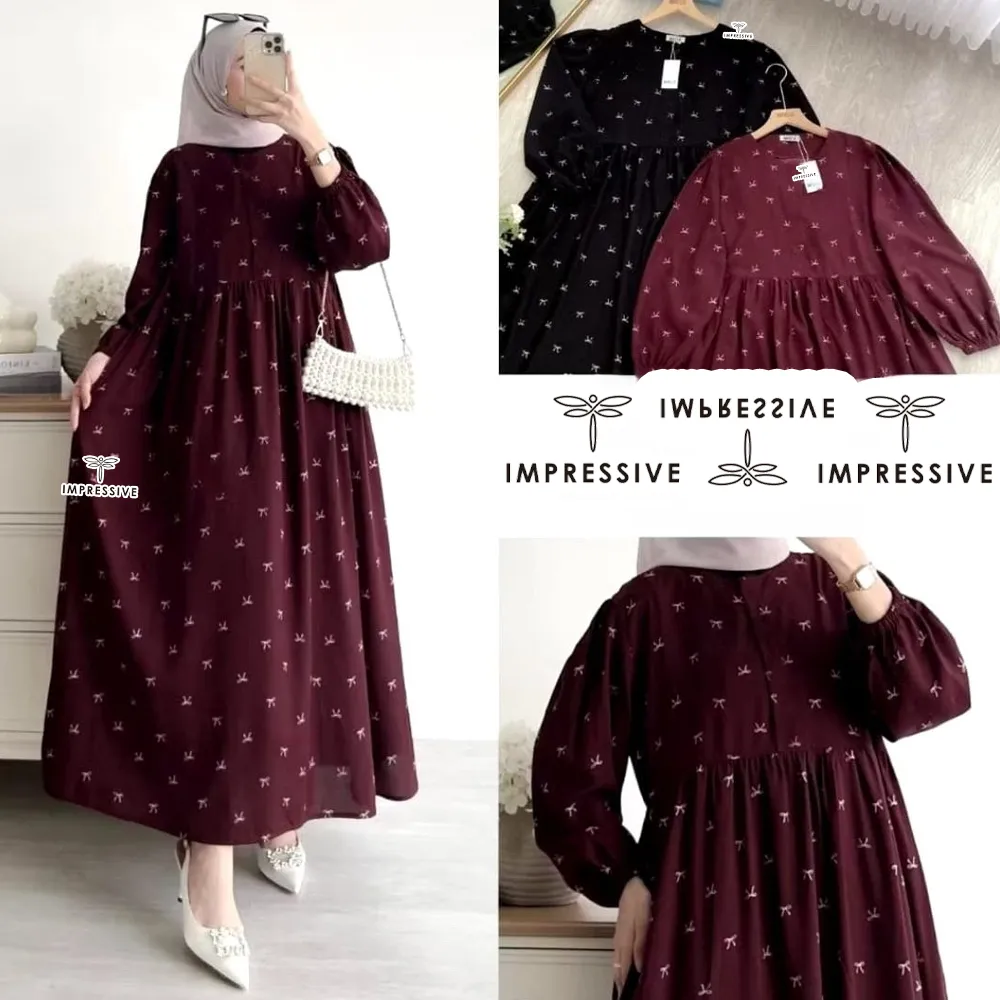 AZURA DRESS GAMIS RAYON PREMIUM ETNIK BUSUI FRIENDLY