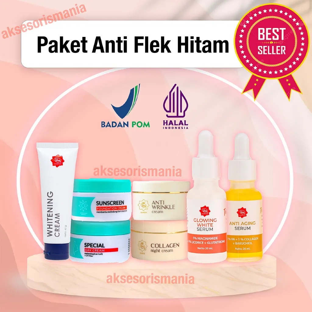 [PROMO] VIVA Skincare Paket Lengkap untuk Flek Hitam | Glowing | Mencerahkan | Jerawat | Kerutan