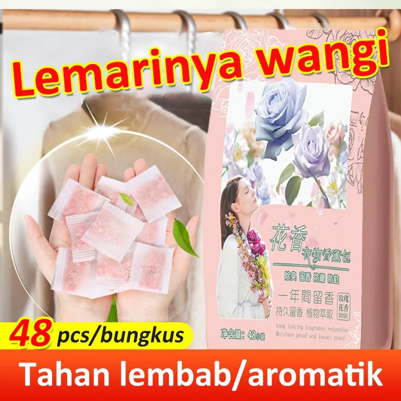 Kamper Aroma Bunga Segar Menghiangkan Bau penghilang bau untuk toilet dan lemari isi 48pcs/pack